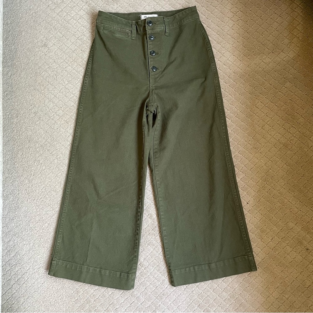 Madewell Emmett Wide Leg Cropped Jeans